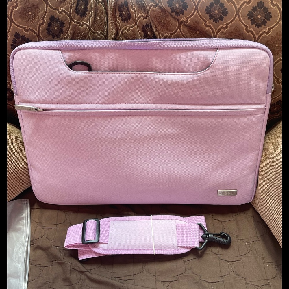 New Water Resistant Laptop Shoulder Bag Lavender